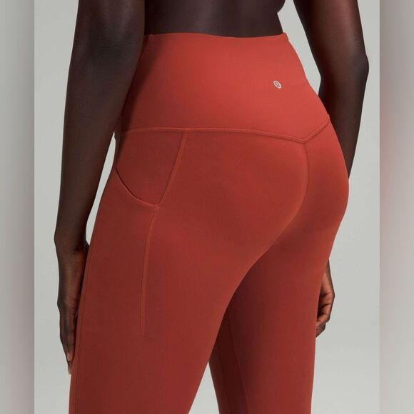 EUC Lululemon Align 23” High Rise Pants With Pockets in Cayenne RARE COLOR - Picture 6 of 6